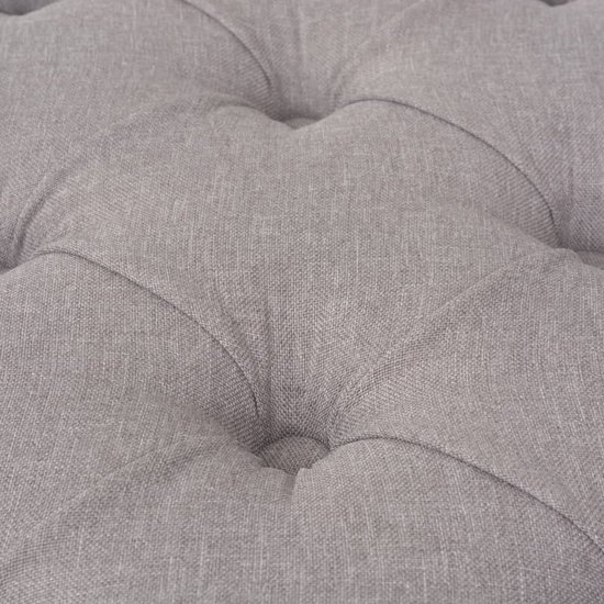 The Living Store Canapé Antique - Rembourré - 150x40x48 cm - Gris foncé