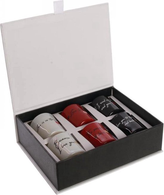 Prachtige geurkaarsen geschenk set in mooie geschenkdoos Vanille - 6 delig - Geschenkset Vrouwen - Kado Vrouwen