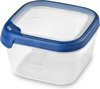 Curver Grand Chef Eco Fresh Récipient 1,2 L Carré Transparent/Bleu Foncé