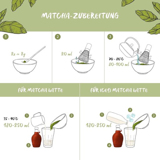 TEANAGOO Matcha Set (7 Pieces), Matcha Whisk Set, Matcha Bowl with Spout, Bamboo Matcha Whisk (Chasen), Scoop (Chashaku), Whisk Holder, Tea Set N3, Lt. Grey