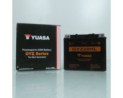 SLA-accu Yuasa voor Motor Honda 1800 GL GOLDWING ABS 2018 tot 2022 GYZ20HL / 12V 20Ah Nieuw