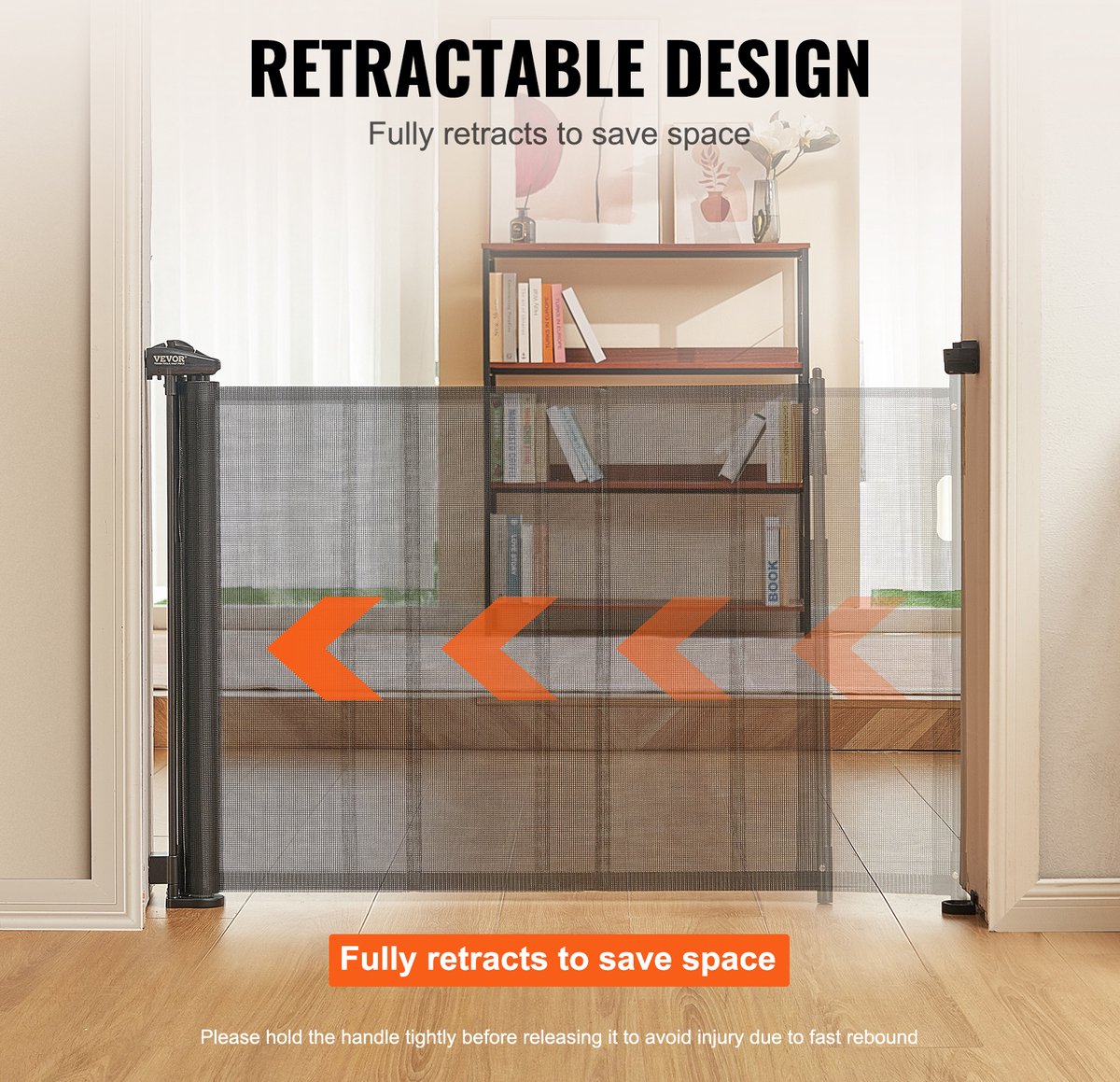 Intrekbaar babyhekje, hondenhekje, uitschuifbaar tot 143 cm (B) / 795 mm (H), traphekje met veiligheidsslot, gaasveiligheidshekje voor trappen en gangen, binnen/buiten, zwart | NL Intrekbaar babyhekje, hondenhekje, uitschuifbaar tot 143 cm (B) / 795 mm (H), traphekje met veiligheidsslot, gaasveiligheidshekje voor trappen en gangen, binnen/buiten, zwart | NL