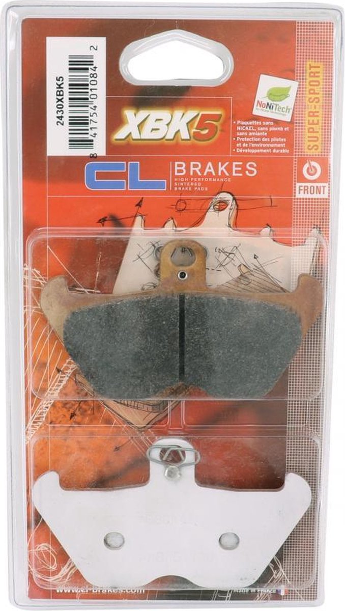 cl remmen remblokje voor motorfiets bmw 1000 r 100 rs 1990 tot 1992 2430 xbk5 nieuw