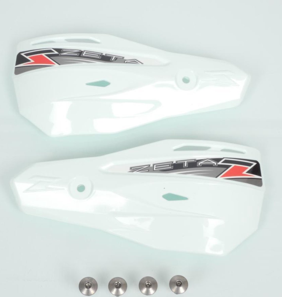 Déflecteur plastique protège main Zeta Armor blanc ZE72-0310 pour moto enduro cross