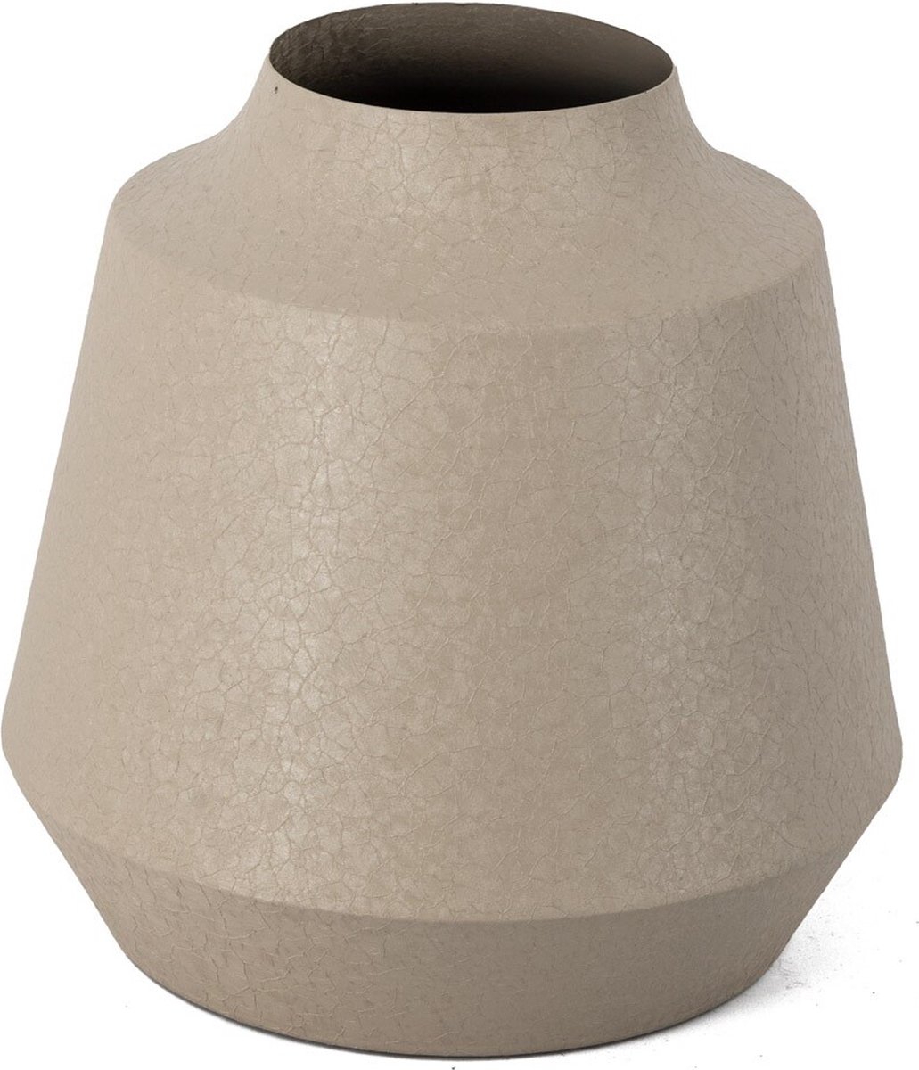 homebound by ky Metalen vaas sand texture | bloemenvaas sand Zand