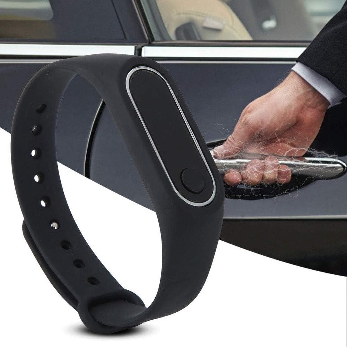 Antistatische armband Antistatische polsband elimineert statische siliconen armband Elimineer Body Statische Armband om de slaap te verbeteren Unisex Polsband 3 Packs