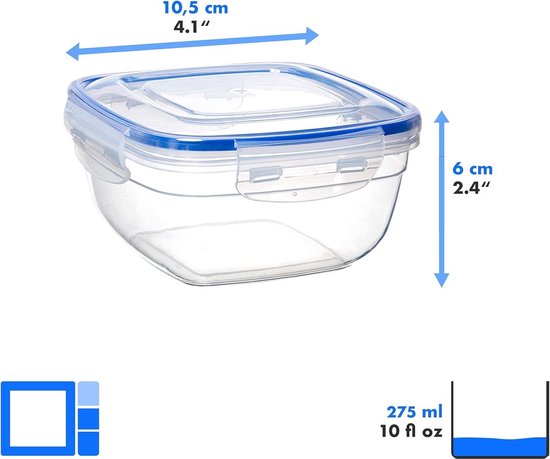 Cambro Camware Bundle 6 & 12 Quart Clear Round Food Storage Containers with Lids and Scraper