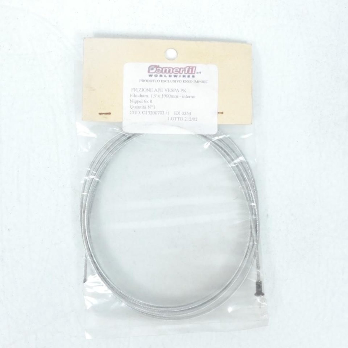 Câble d'embrayage Semerfil pour scooter Piaggio Vespa Pk Ø1.9mmx1900mm 6x8mm