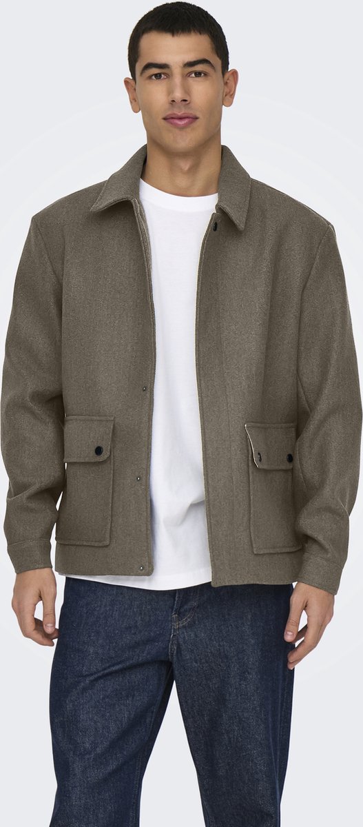 Only & Sons Connor Jacket - Herenblouse lange mouw - Bungee Cord Melange