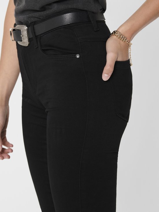 ONLY Onlroyal Skinny jeans voor dames, hoge taille, skinny fit jeans, grijs (dark grey denim), S / 30L