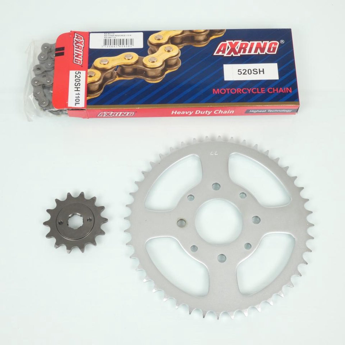 axring kettingset voor motor honda 125 varadero 2001 tot 2017 14x44 niet 520 nieuw