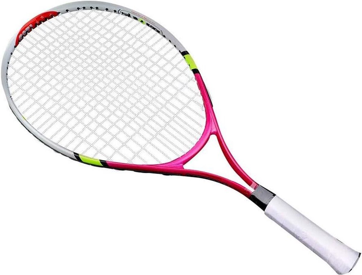 Tennis Racket Super Lichtgewicht Junior Tennis Training Racquet voor Kids Beginners Training Praktijk - 1 Draagtas Inbegrepen (rose rood) .