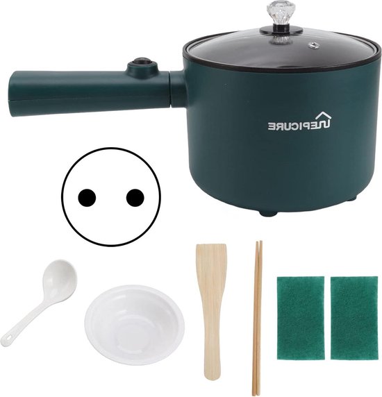 Electric Cooking Pot 1.8L Nonstick Food Grade 2 Temperature Mode 6 Electric Cooking Pot 1.8L Nonstick Food Grade 2 Temperature Mode 6