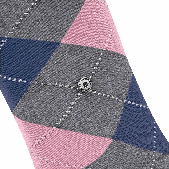 Burlington Covent Garden gedessineerd katoen sokken dames grijs - maat 36-41