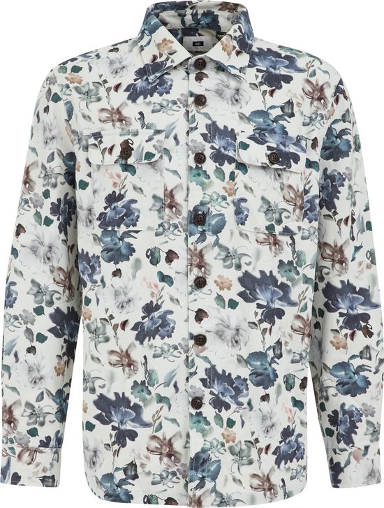 Vibs Chemise Beige Homme Manche Longue Chemise Jeans