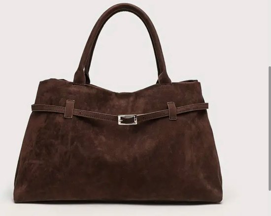 Daim Sac Fourre Tout Marron Sac Marron Femme Sac Fourre-tout