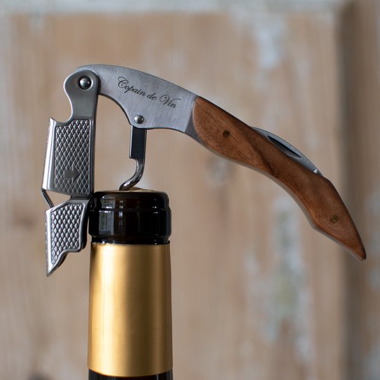 Tire-bouchon Copain de Vin™ Premium Rosewood - couteau de serveur - Tire-bouchon - Accessoires à vin - Cadeau vin