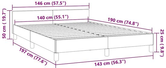vidaXL Cadre de lit - 140x190 cm - Velours - Vert foncé Cadre de lit - Canapé-lit vert foncé - Velours Cadre de lit - Lit double - Lit à sommier tapissier