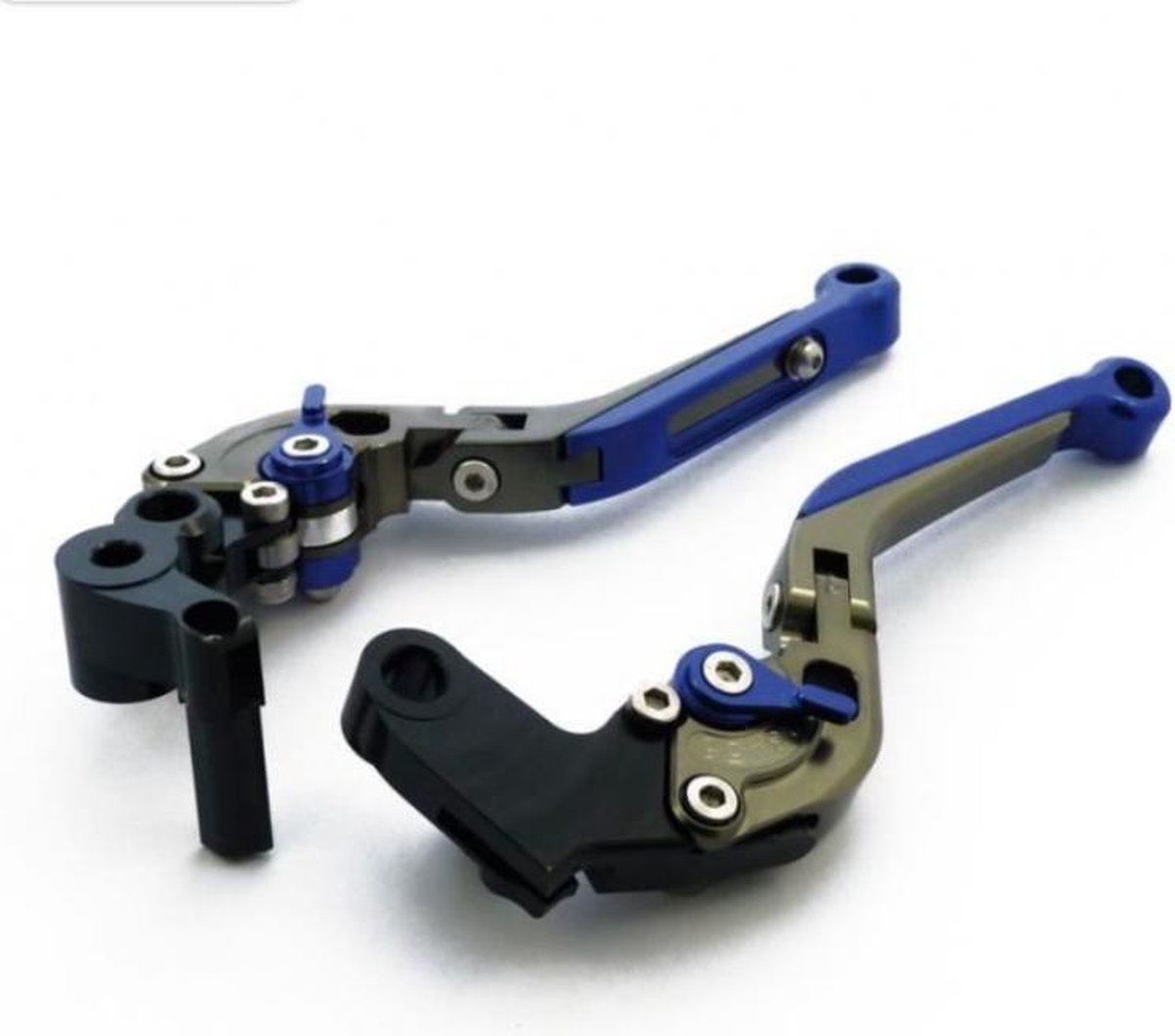 mad rechter remhendel voor suzuki 1000 gsx-s 2015-2017 motorfiets titanium en blauw geanodiseerd nieuw