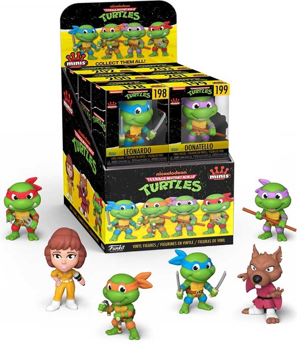 Figurine de collection Funko Pack 4 figurines Bitty Pop Teenage Mutant