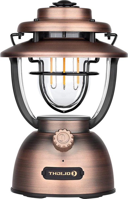 Campinglamp lantaarn oplaadbaar rood – I love kamperen shop
