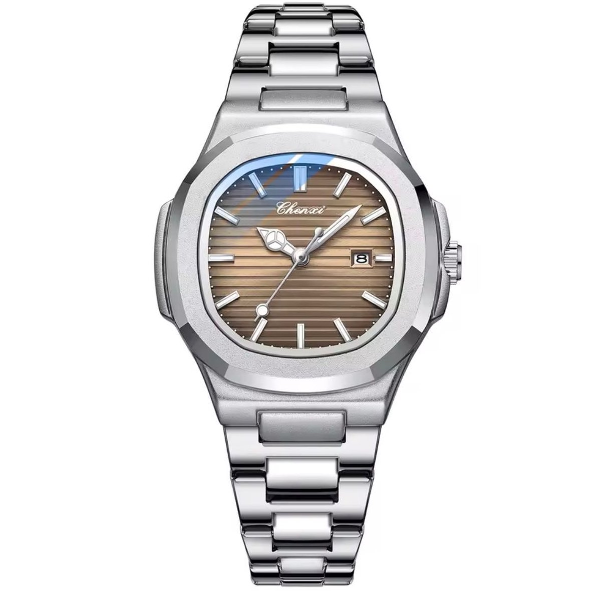 Mpariz - Luxe Dameshorloge - Polshorloge - Cadeau - Horloge - Geschenkdoos - Vrouwen - Zilver Bruin - Luxe Doos