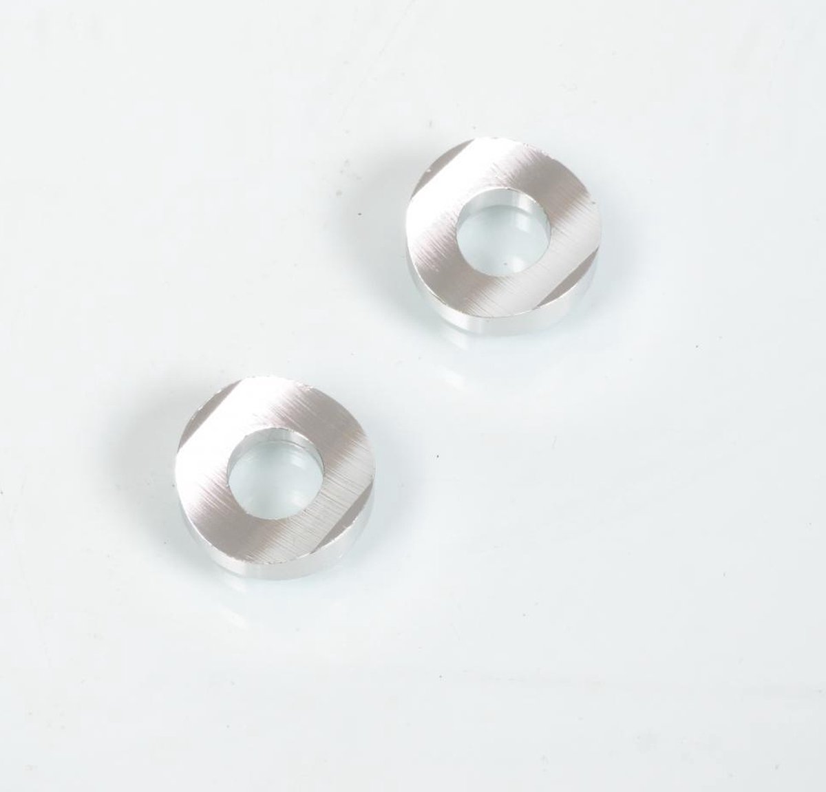Entretoise de valve incurvée en aluminium anodisée argent pour moto enduro cross neuf