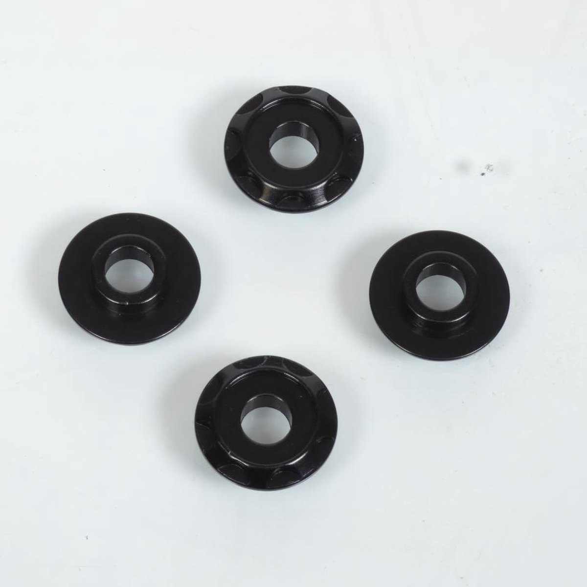 Rondelle spacer aluminium DRC T11 anodisé noir pour moto cross enduro tuning racing
