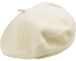 Baret Dames | Wit | Franse Hoed | Beige | Petje | Schilderhoed - Hoed Alpinopet Petje-kerstcadeau