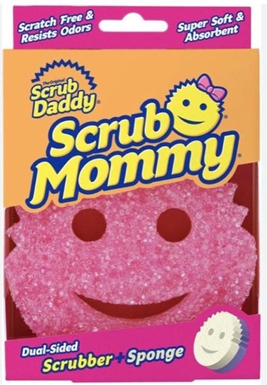 Scrub Daddy - Scrub Mommy krasvrije spons dubbelzijdig roze
