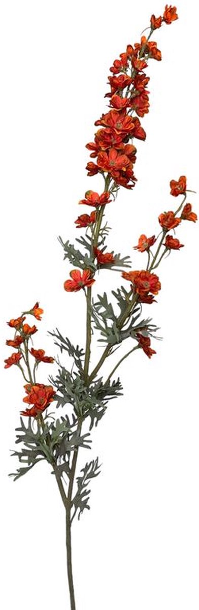 Kunstbloem Delphinium tak 85cm oranje