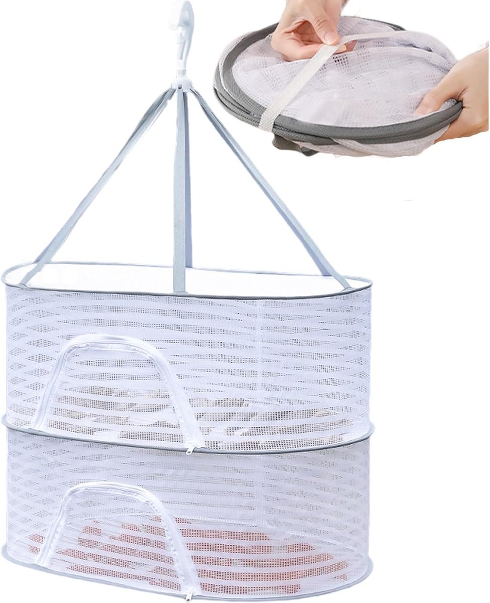 Goedkoopste JGS ® Multifunctioneel Opvouwbaar Droogrek voor Kruiden en Voedingsmiddelen met Rits