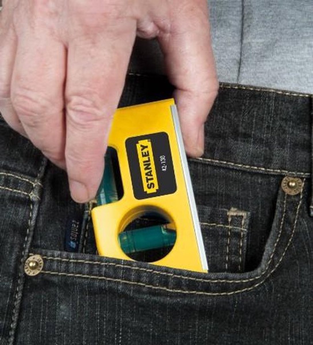 0-42-130 Pocket Spirit Level Magnetic - Waterpas - 8,7cm van STANLEY — cadeau in Tuin & Klussen - foto 3
