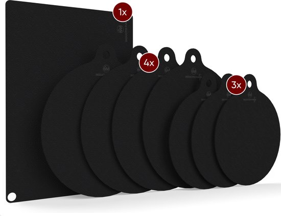 Inductie Maatje® - De Originele Inductie Beschermer - Alles-in-1 set - Bescherming tot 220°C - Antislip - Vernieuwde versie - 8 stuks