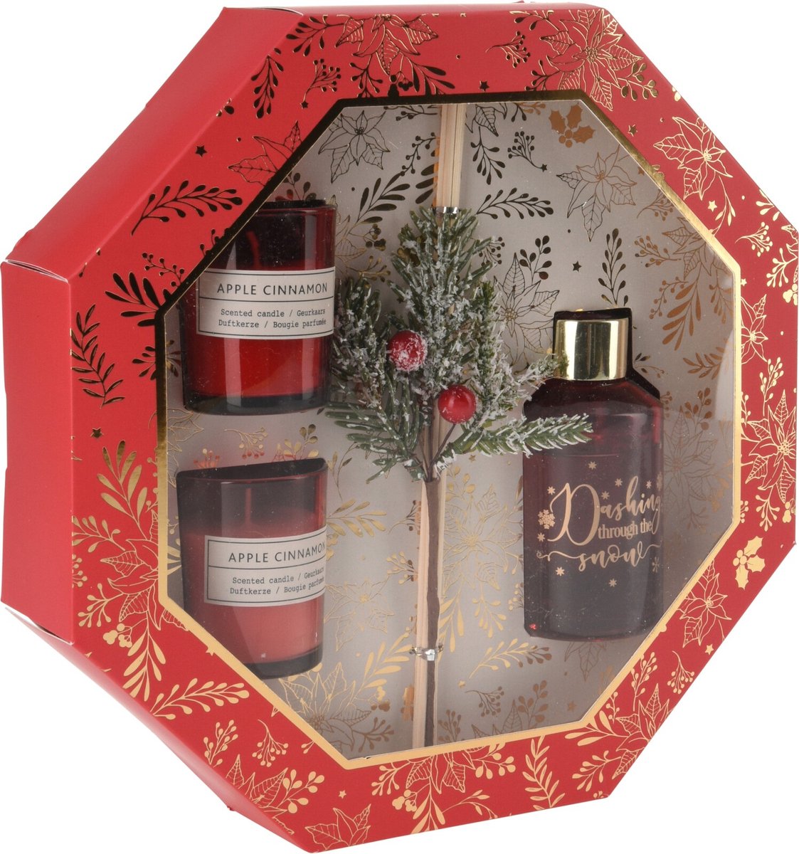 kaarsenset - giftset - giftset vrouw - kaars - geurstokjes - kerst cadeautjes