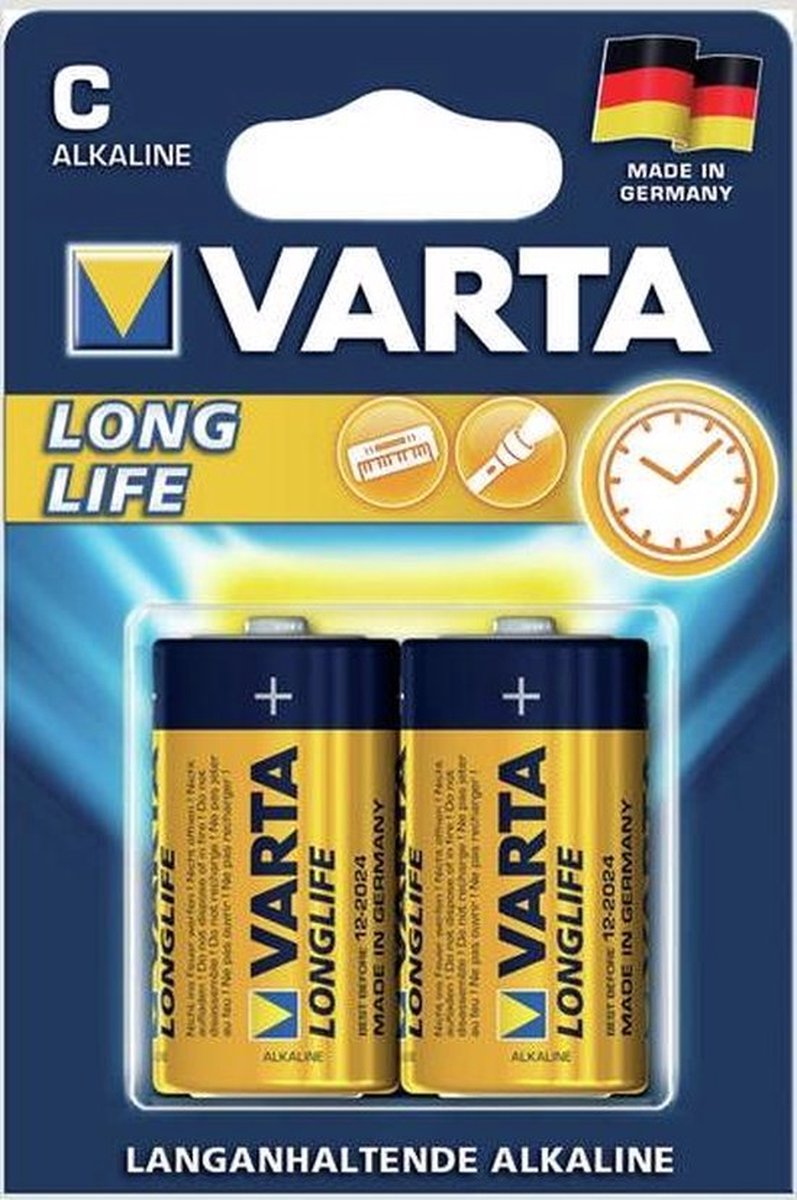 Varta LONGLIFE C Alkaline 1.5V niet-oplaadbare batterij