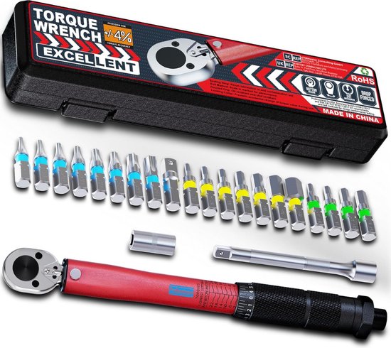 Lexium Clé Dynamométrique Vélo - Clé Dynamométrique Outils Vélo - Tournevis Dynamométrique - Clé Dynamométrique Moto