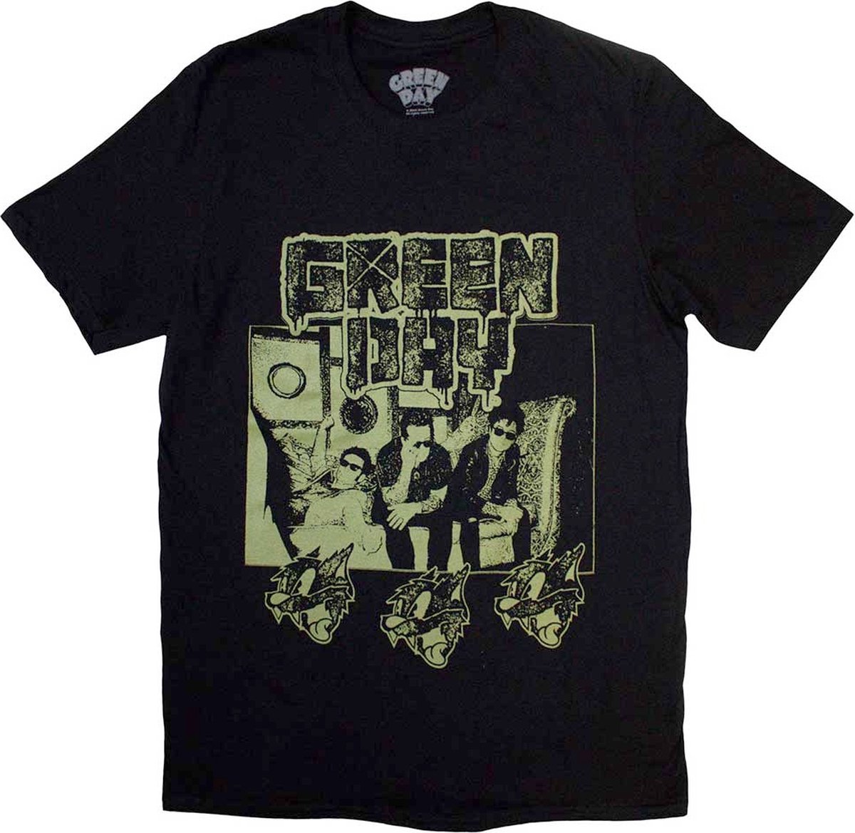 Green Day - Rev Radio Heren T-shirt - S - Zwart
