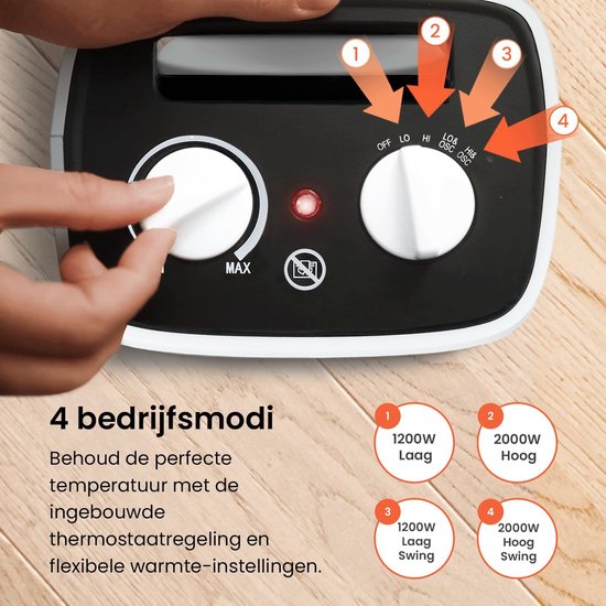 DeLonghi Radiateur céramique HFX30C18.AG | Chauffage mobile pour un