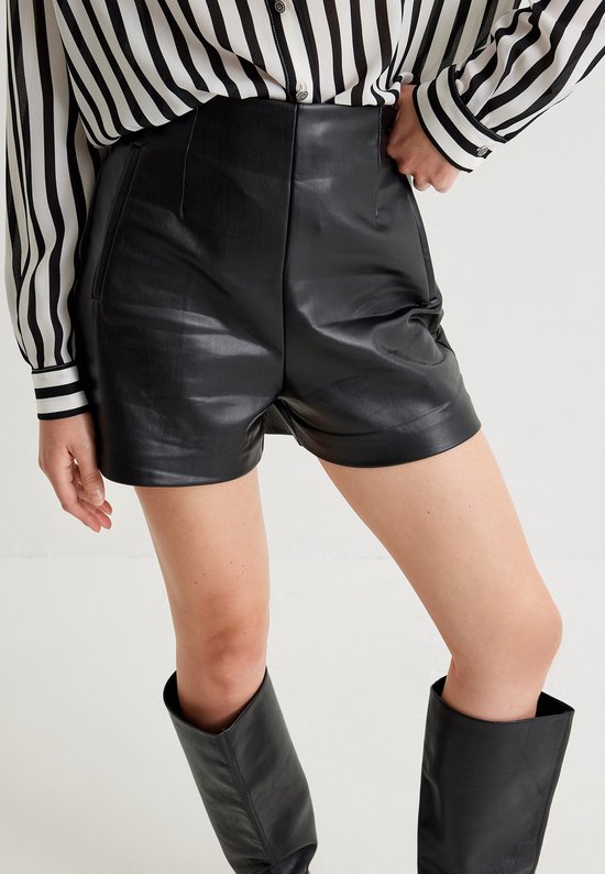 Glitter broek wide leg brons - Musthave District | Den Bosch