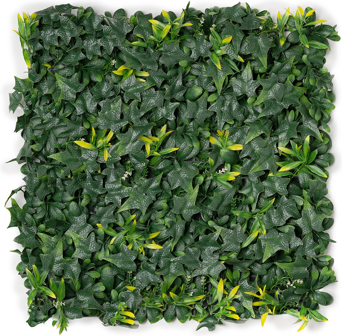 Kunsthaag plantenwand - Planten muur - Voor binnen en buiten - Hedera met Vegetatie - 50 x