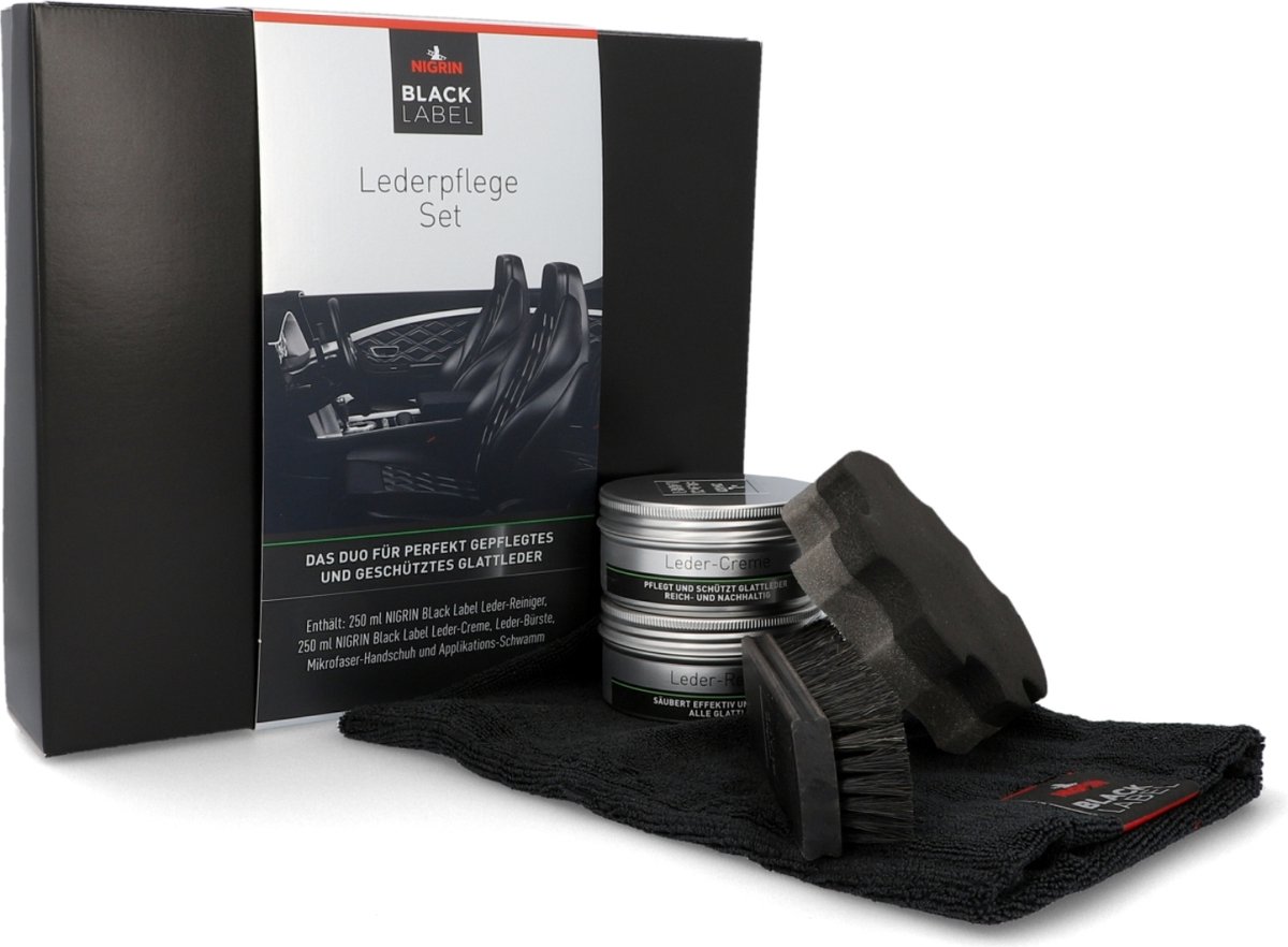 Nigrin Black Label lederverzorgingsset