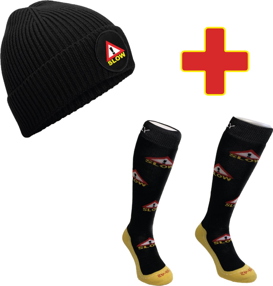 Hingly Combipakket muts & wintersport sokken Slow maat 39-42