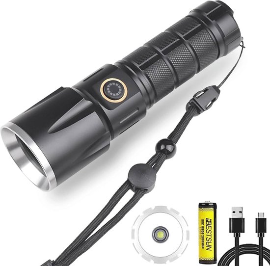 Oplaadbare tactische led-zaklamp