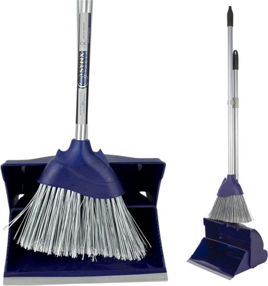 Synx Tools Coco bezem 30cm en Stoffer en Blik met lange steel 95 cm- Bezem - Cocosharen - Zaalveger - stoffer - Kunststof - Hotel Stoffer Blik set - Stoffer en blik sluitend model - Schoonmaakartikelen van Synx Tool — afbeelding 5