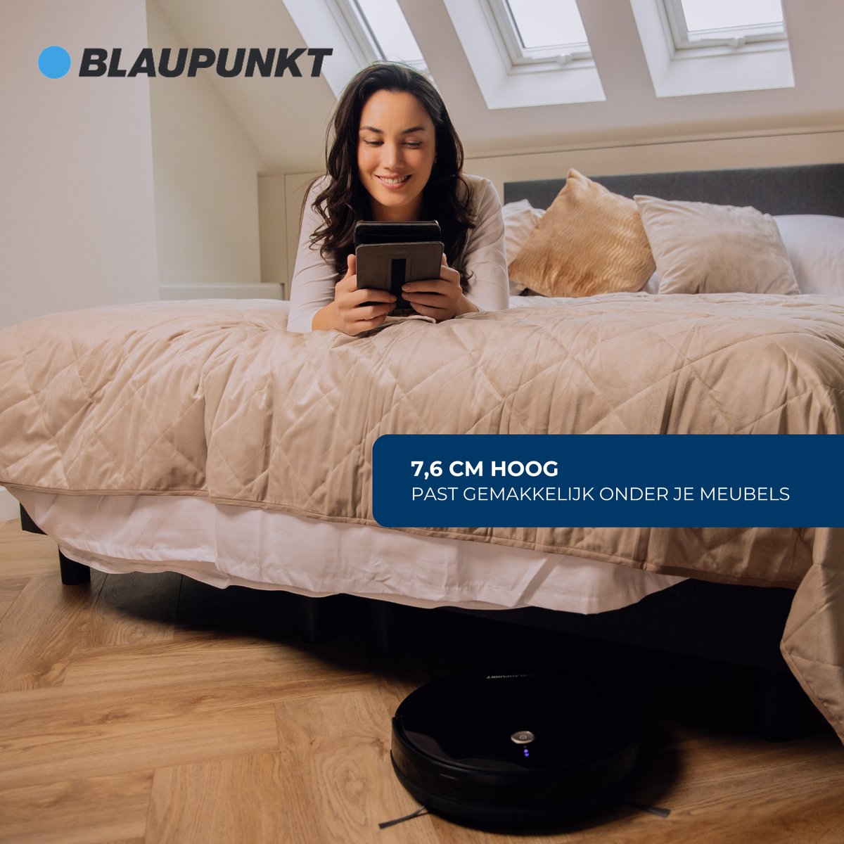 Afbeelding 2 van Blaupunkt Bluebot XBOOST 2+ - Robotstofzuiger met Dweilfunctie - Leegt Zichzelf - Met App
