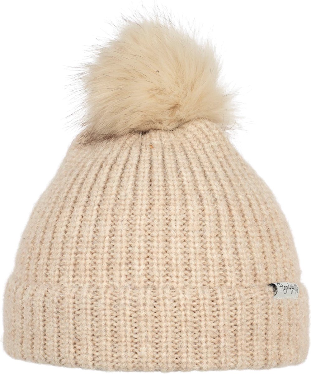 Roadsign - muts - beige - muts dames winter - beany - met pompon