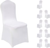 VEVOR Stoelhoes Met Beenzakken 30Stuks 40*42*77cm Afneembare Wasbare Stoelhoezen Voor Verjaardagsfeest Bruiloft Zakelijke Vergadering Banket Feest Ivoorwit 732736471