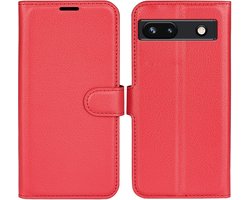 Coverup Hoesje - Geschikt voor Google Pixel 7a Hoesje - Coverup Book Case - Rood