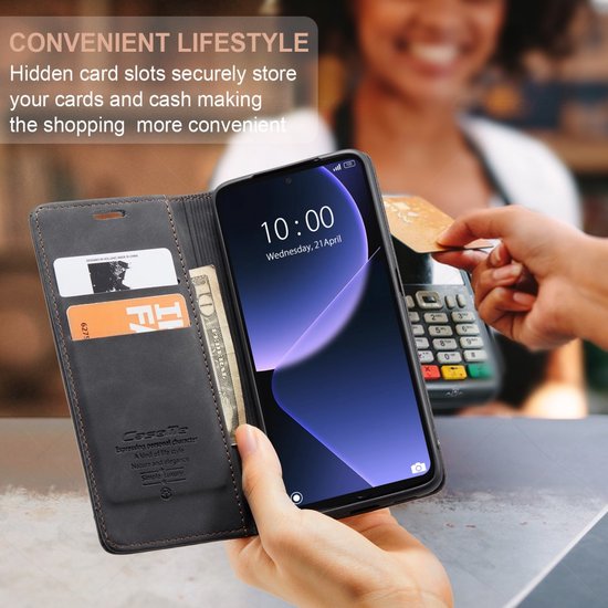 Coque Xiaomi 13T / 13T Pro - CaseMe Book Case - Zwart